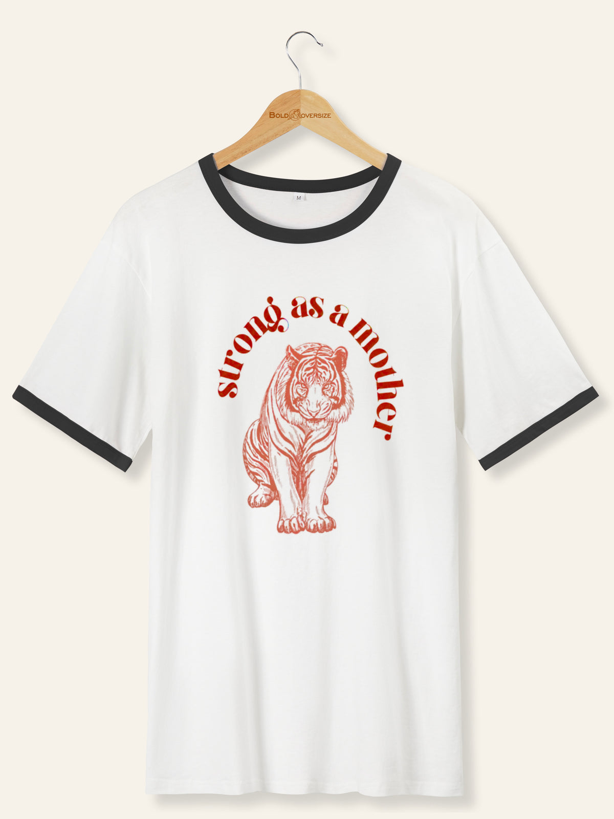Vintage Strong As A Mother Ringer Tee