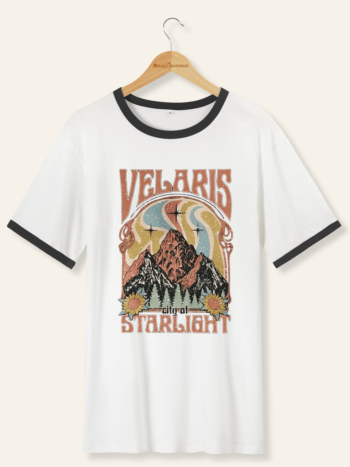 Vintage Velaris City Of Starlight Ringer Tee