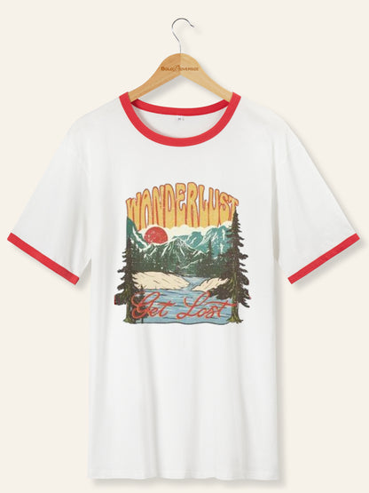 Vintage Wanderlust Ringer Tee