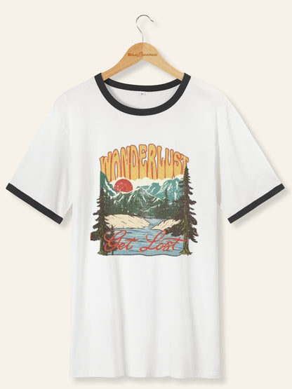 Vintage Wanderlust Ringer Tee