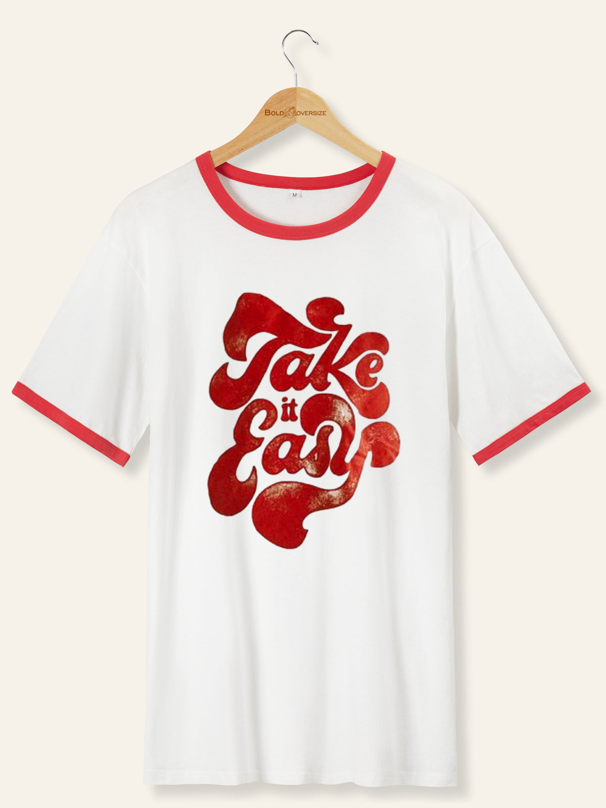 Retro Take It Easy Ringer Tee