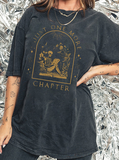 Vintage Reading Skeleto Washed T-Shirt
