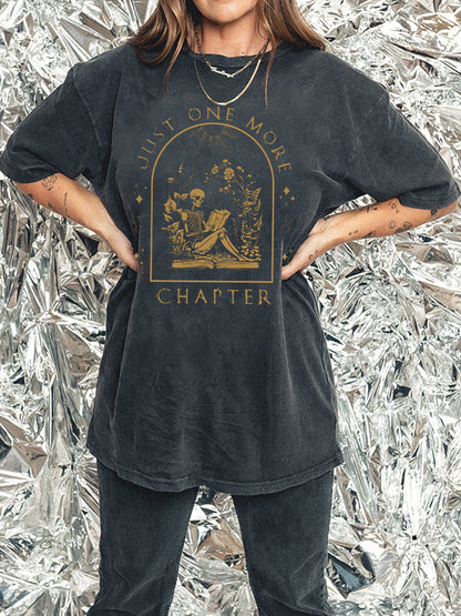 Vintage Reading Skeleto Washed T-Shirt