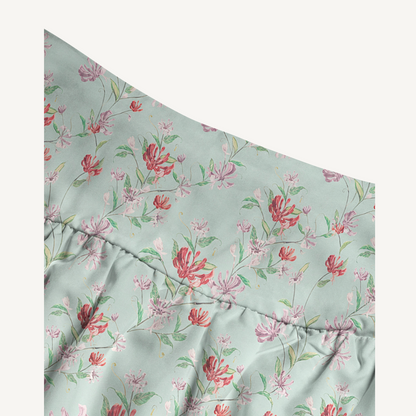 Mint Honeysuckle Print Convertible Maxi Skirt & Strapless Dress