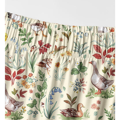 Countryside Garden Critter Print Long Pajama Set