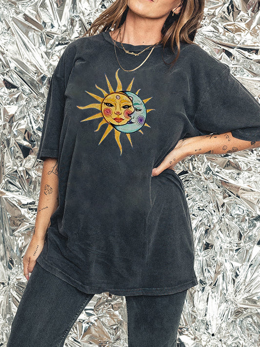Lounge Wear Cover Butt Washed Tee