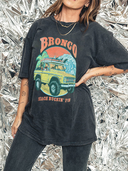 Ford Bronco Beach Vintage Washed Tee