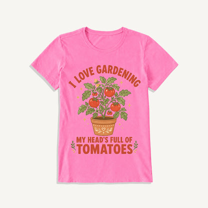 Tomato Garden Daydream Print Crew Neck Cotton Tee