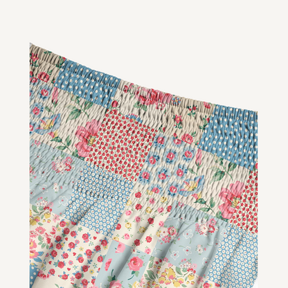 Pastel Patc Print Convertible Maxi Skirt & Strapless Dress