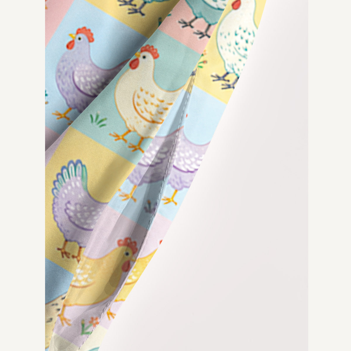 Pop Chicken Print Wide Straps Maxi Dress With Pockets
