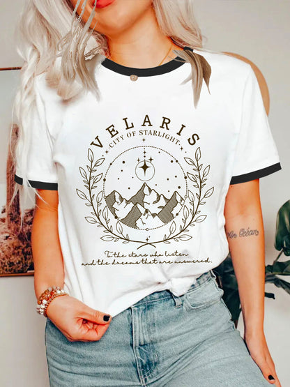 Vintage The Night Court Novel Ringer Tee