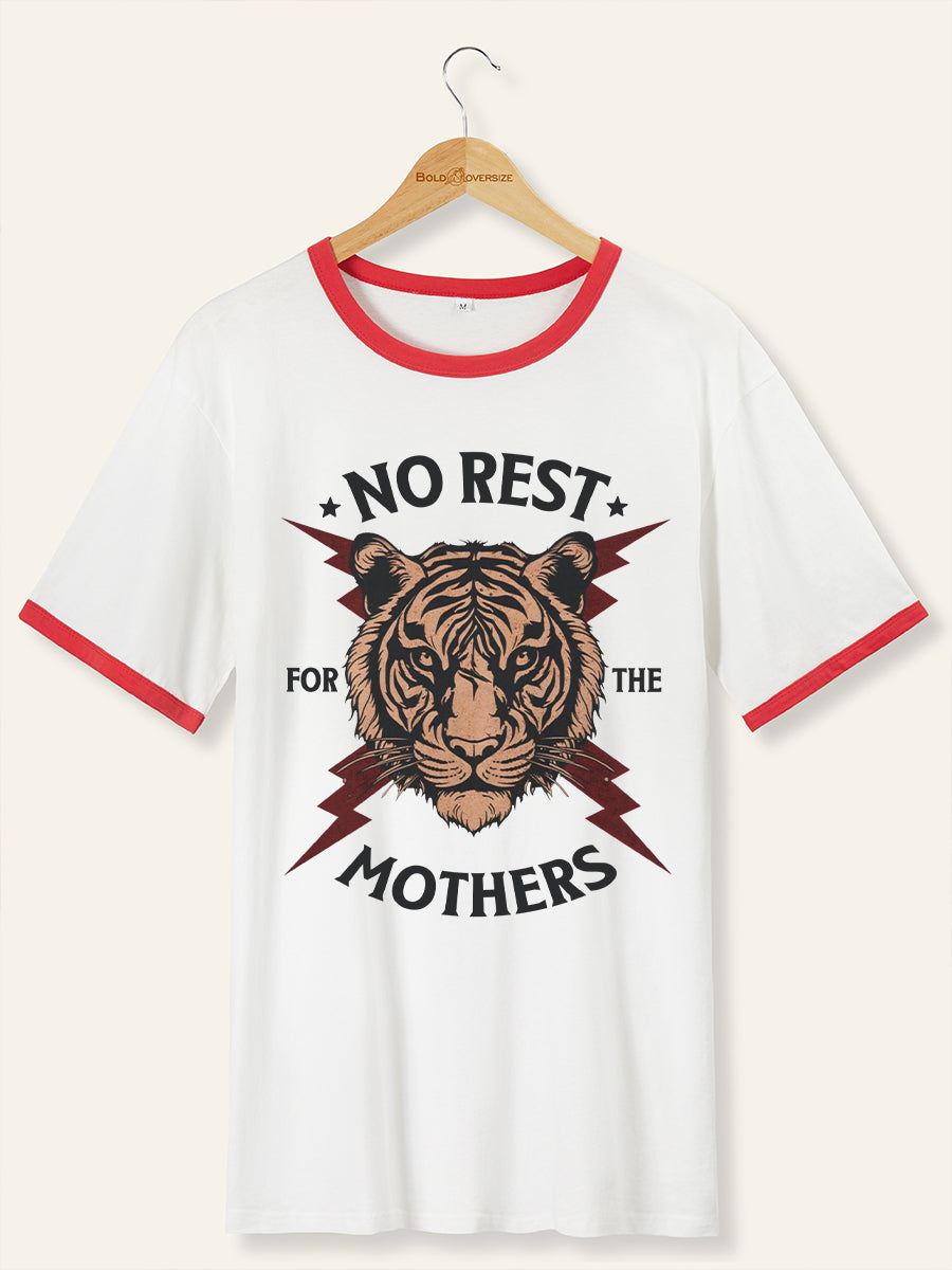 Vintage Vintage No Rest For The Mothers Ringer Tee