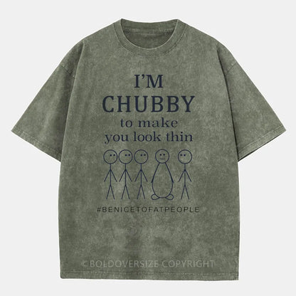 Vintage I'm a Chubby Washed T-Shirt