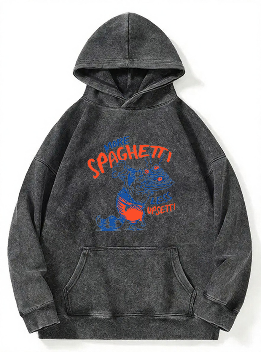 Vintage More Spaghetti Less Upsetti Washed Hoodie