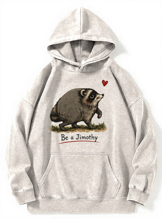 Vintage Viral Seattle Raccoon Wasted Washed Hoodie