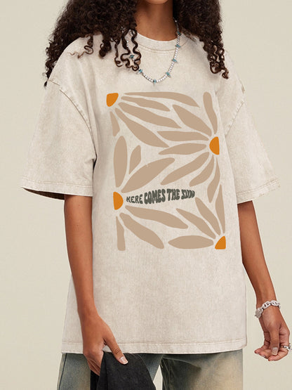 Vintage Here Comes The Sun Washed T-Shirt