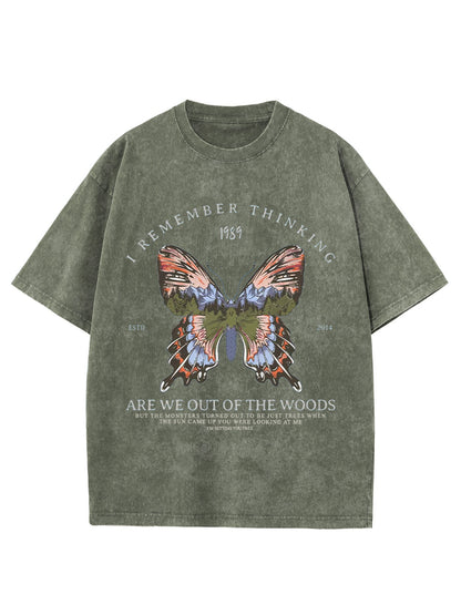 Vintage Butterfly Forest Washed T-Shirt