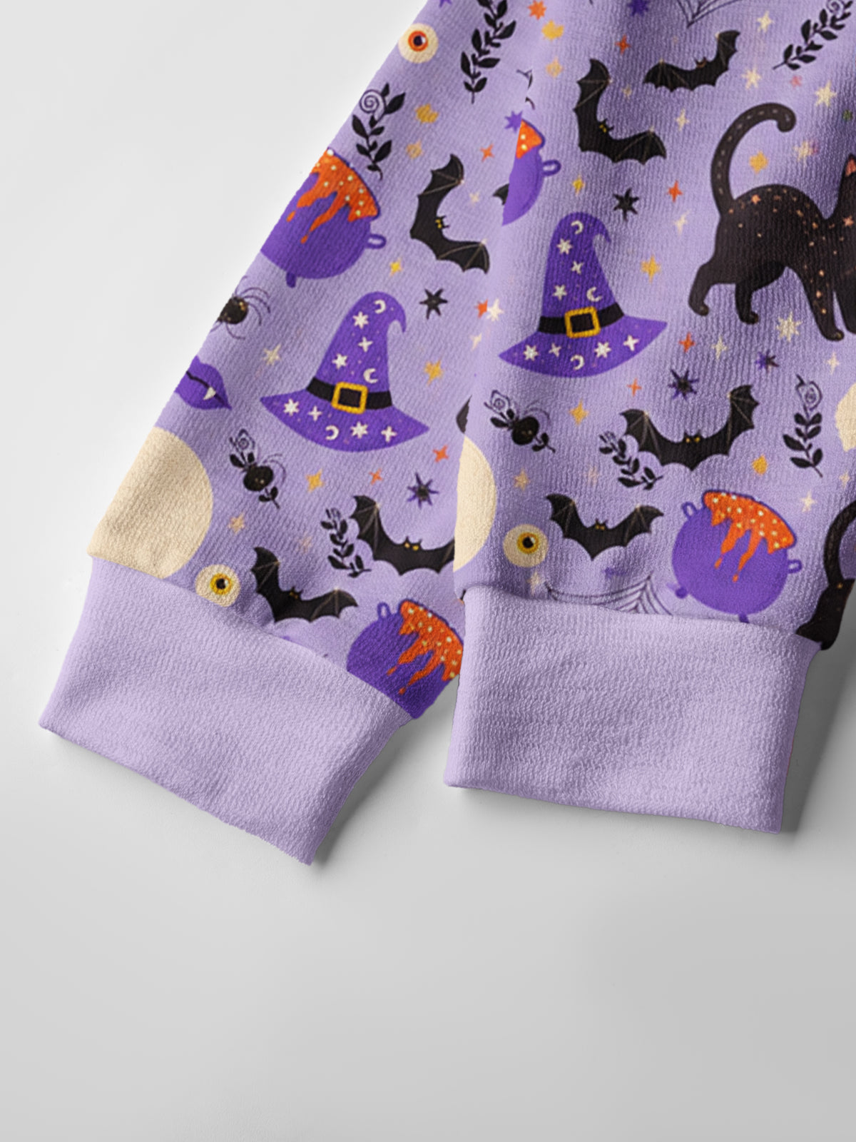 Lightweight Crew Neck Long‑Sleeve Cropped Moonlit Whiskers Print Fine‑Knit Cardigan