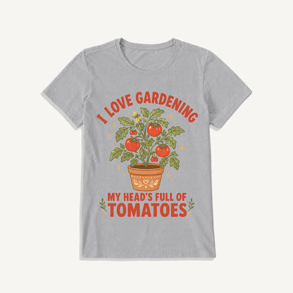 Tomato Garden Daydream Print Crew Neck Cotton Tee