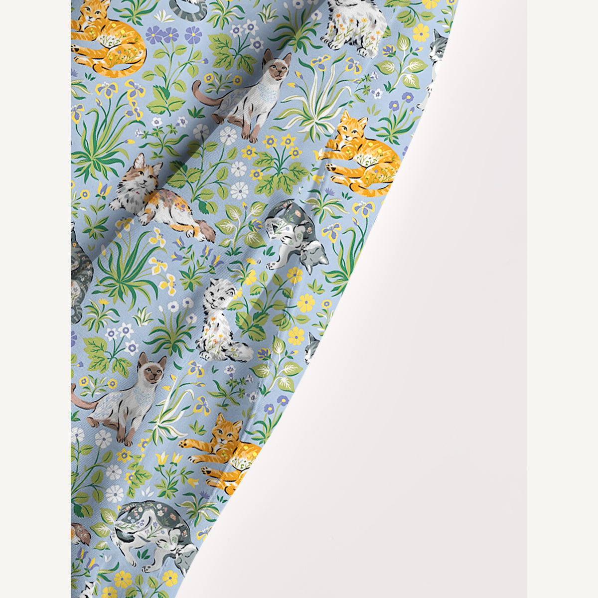 Cat Leaves Wide Straps Maxi Dress With Pockets