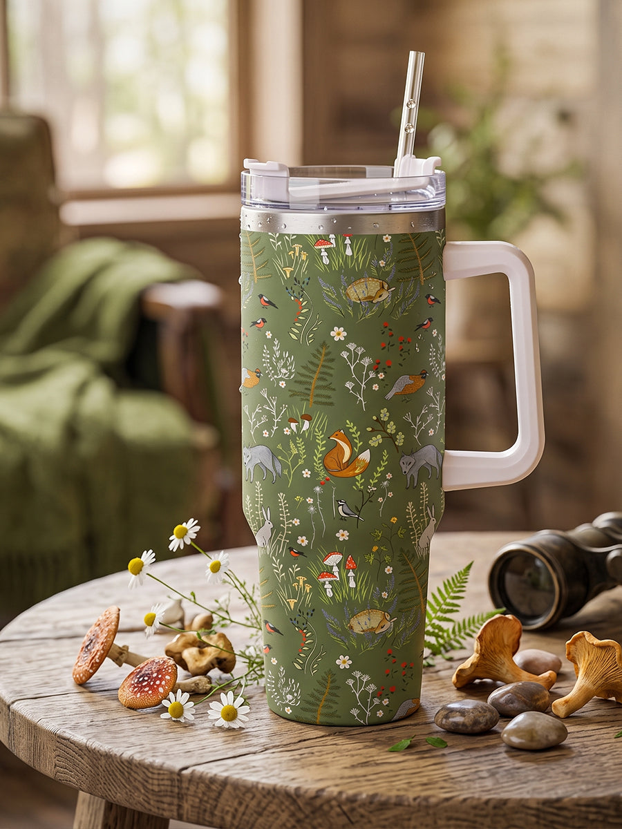 Whimsical Woodland Animals 40oz Tumbler