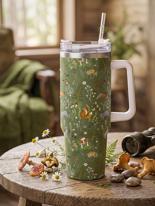 Whimsical Woodland Animals 40oz Tumbler