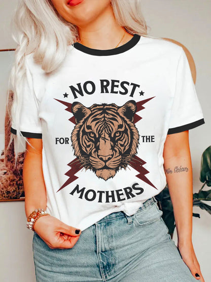 Vintage Vintage No Rest For The Mothers Ringer Tee