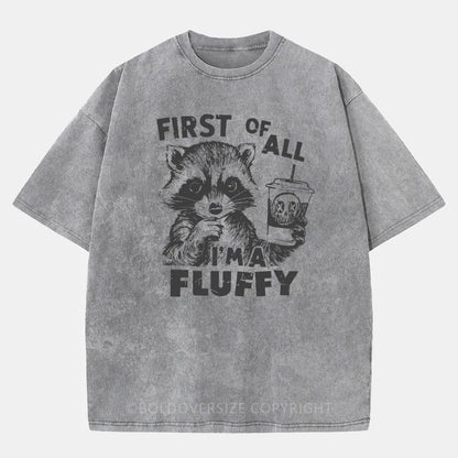 Vintage I'm Fluffy Washed T-Shirt
