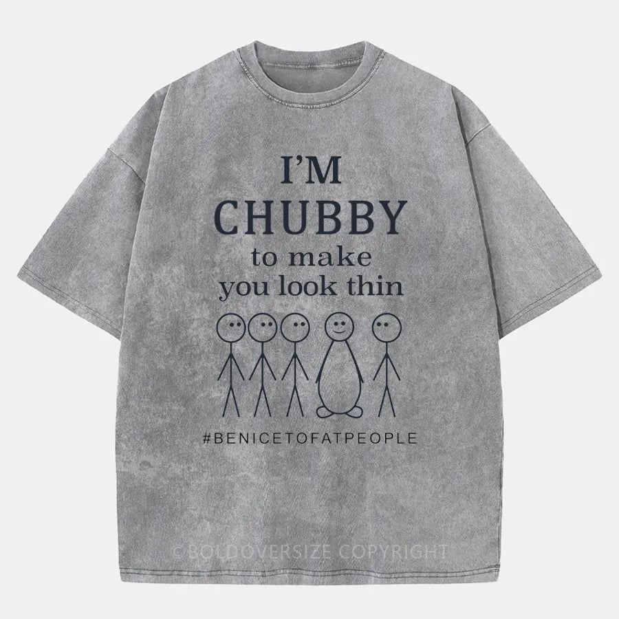 Vintage I'm a Chubby Washed T-Shirt