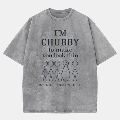 Vintage I'm a Chubby Washed T-Shirt