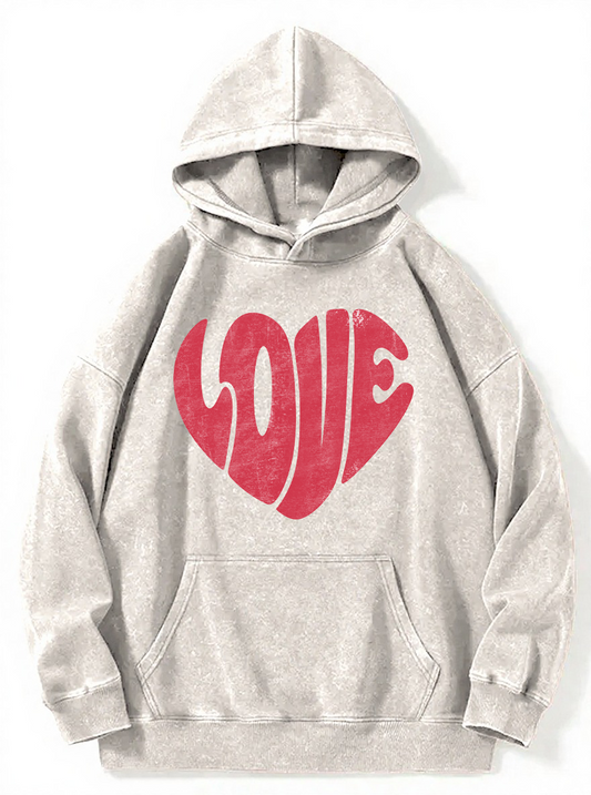 Vintage Retro Washed Hoodie