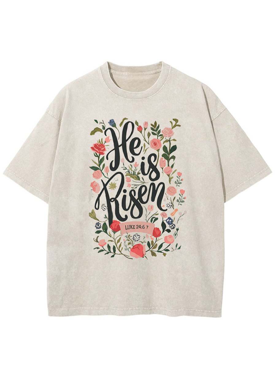 Vintage Easter Bible Verse Washed T-Shirt