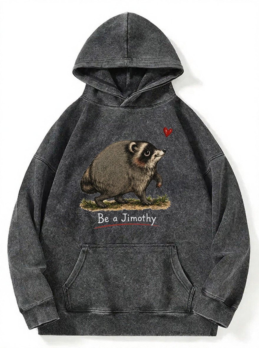 Vintage Viral Seattle Raccoon Wasted Washed Hoodie