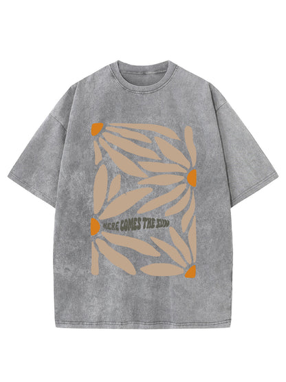 Vintage Here Comes The Sun Washed T-Shirt