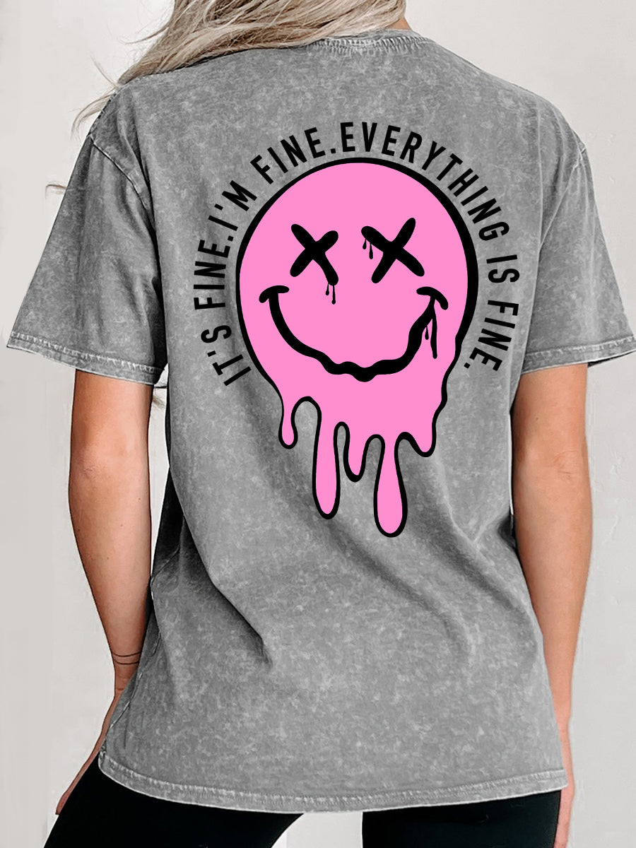Vintage It'S Fine Washed T-Shirt