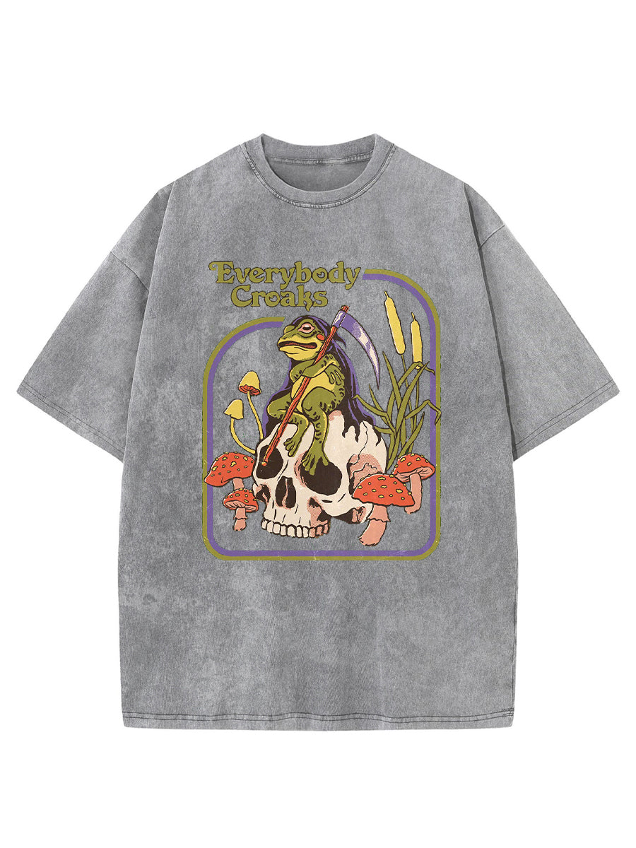 Vintage Everybodys Croaks Frog Washed T-Shirt