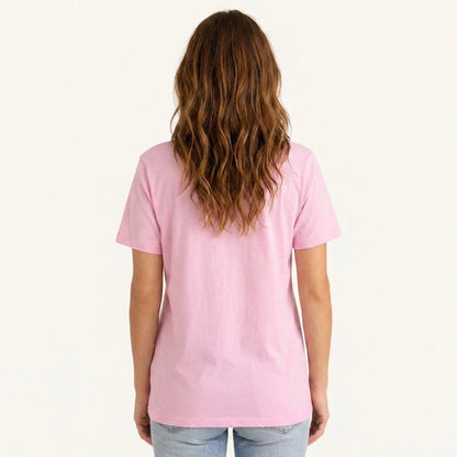 Vintage Orchid Botanical Illustration Print Crew Neck Cotton Tee