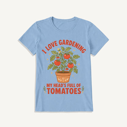 Tomato Garden Daydream Print Crew Neck Cotton Tee