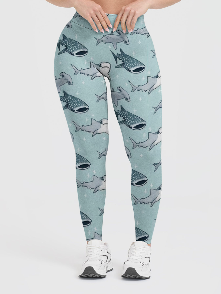 Vintage Whale Shark Leggings