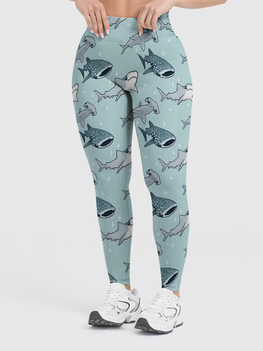 Vintage Whale Shark Leggings
