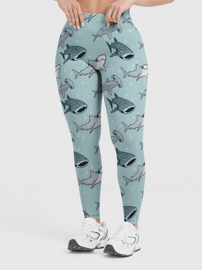 Vintage Whale Shark Leggings
