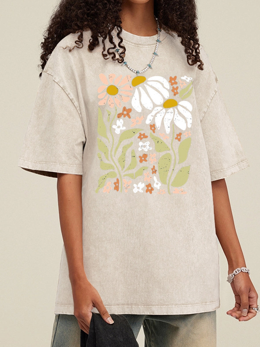 Vintage Wildflowers Floral Washed T-Shirt