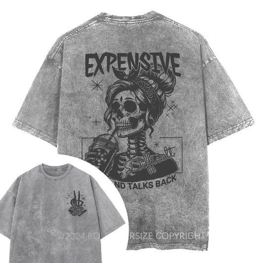 Vintage Expensive Difficult And Talks Washed T-Shirt