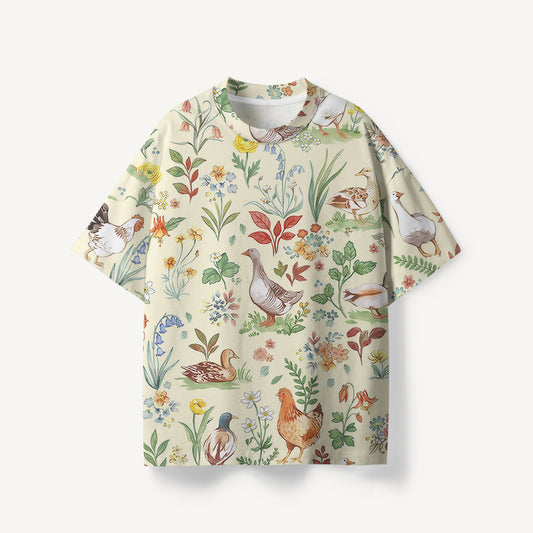 Countryside Garden Critter print Premium Eco Tee