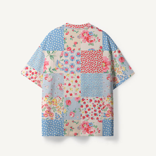 Pastel Patc print Premium Eco Tee