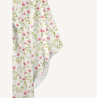 V‑Neck Ruby Vine Kimono Sleeve Kaftan Dress