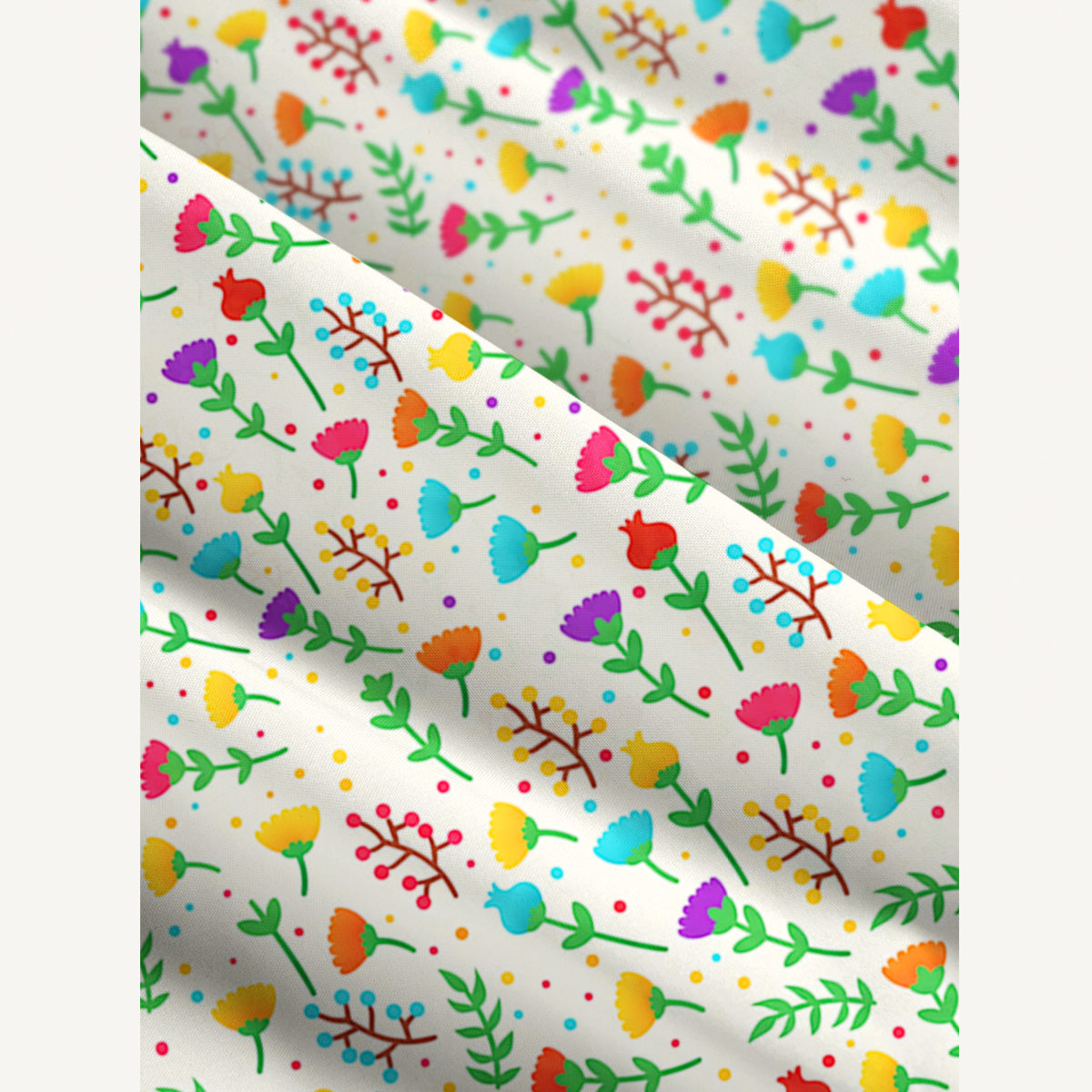 Pride Flowers Print Wide Straps Maxi Dress With Pockets
