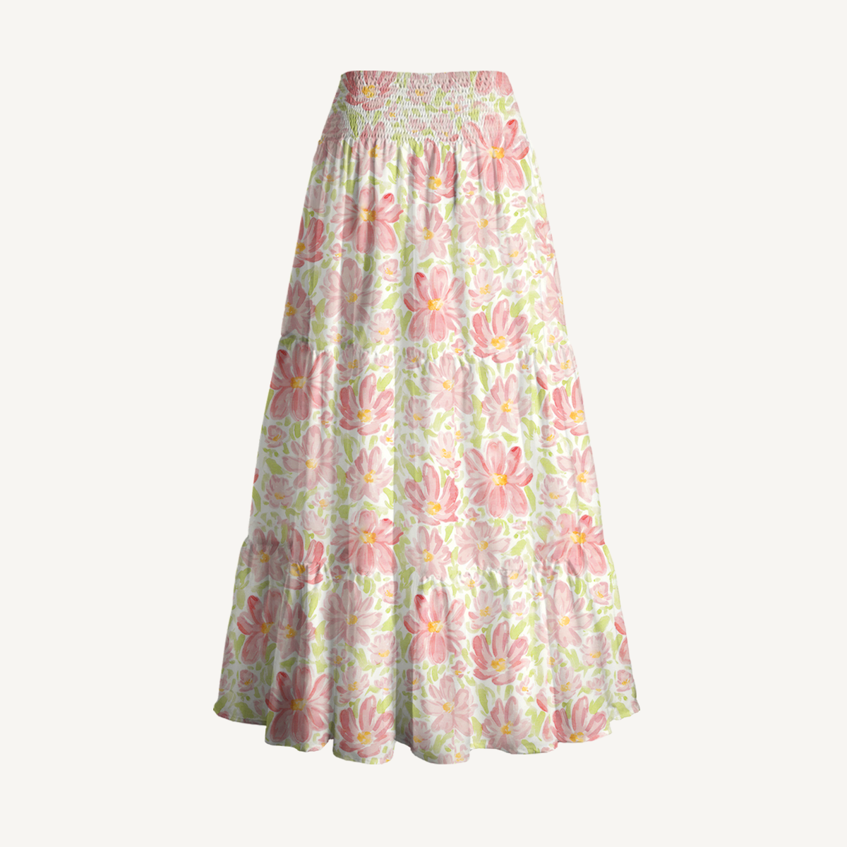 Cosmos Flower Print Convertible Maxi Skirt & Strapless Dress