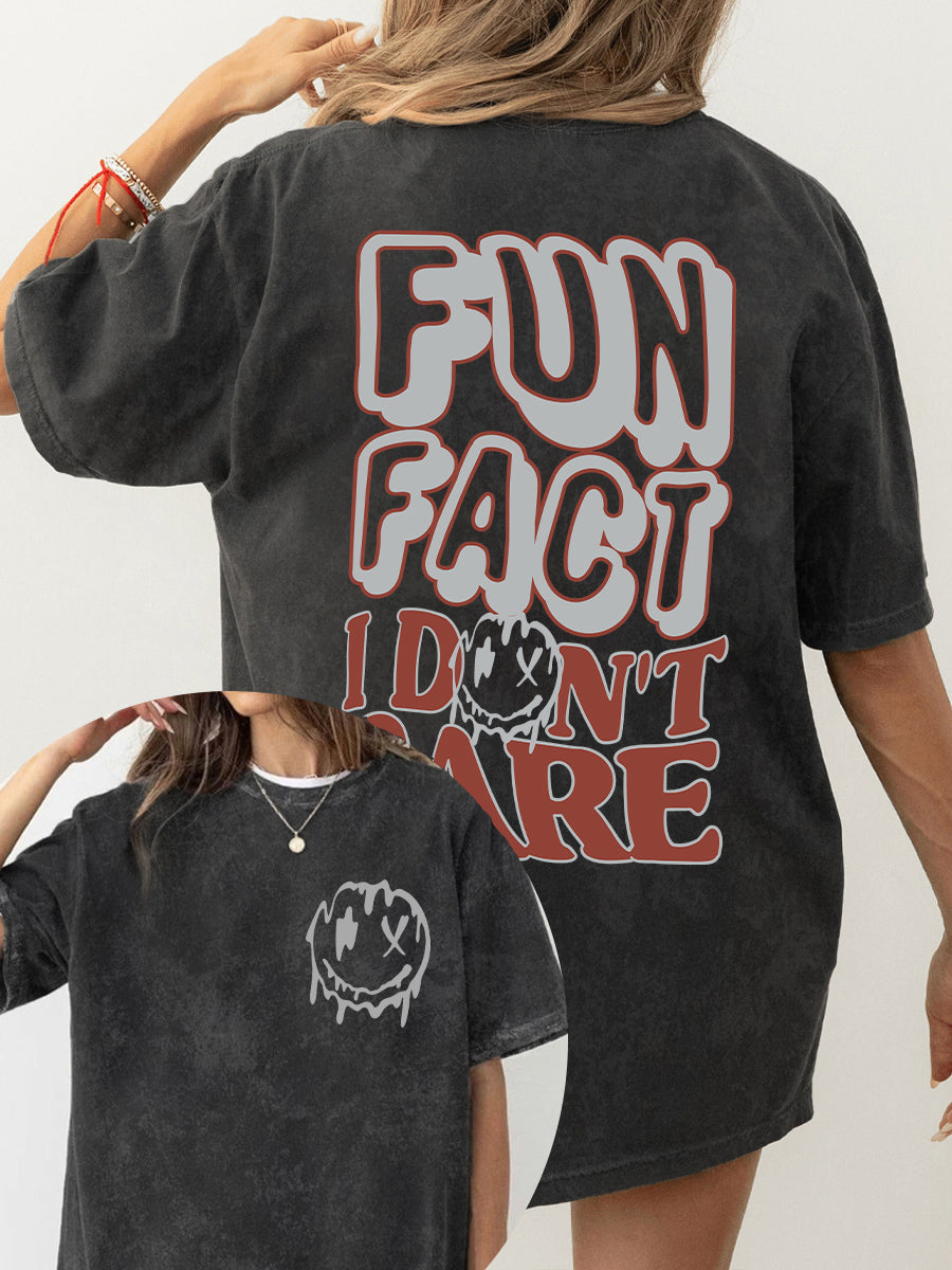 Vintage Fun Fact Washed T-Shirt