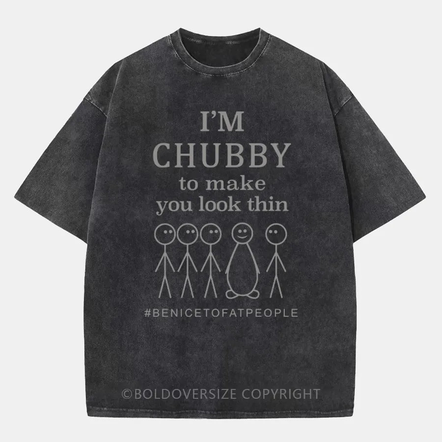 Vintage I'm a Chubby Washed T-Shirt